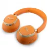 Căști Bluetooth on-ear Guess Rectangle Metal Script portocalii