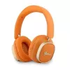 Căști Bluetooth on-ear Guess Rectangle Metal Script portocalii