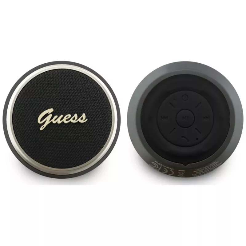 Boxă Bluetooth GUESS 5W Script MetalLogo neagră