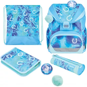 Set de ghiozdan școlar Herlitz UltraLight XL Plus Lucky Horse