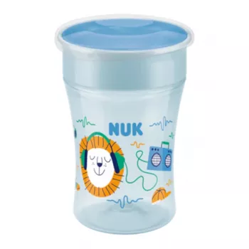 NUK Magic Cup 230ml Cană de antrenament albastru margine de băut 360°