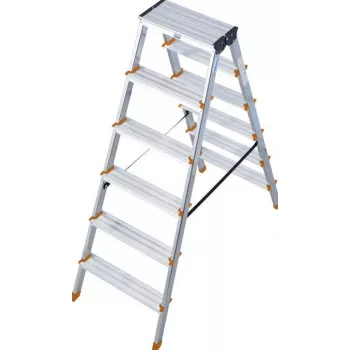 Scară cu trepte cu două fețe Krause Dopplo 2x6 trepte 120427