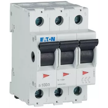 EATON IS-100/3 Întrerupător de separare modular 100A 3 poli 415V AC 3 module