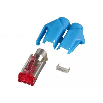 Conector RJ45 Hirose EFB STP, TM21 albastru, Cat.6, 100 bucăți