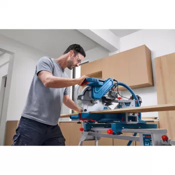Ferăstrău circular de tăiere Bosch Professional GCM 340-305 D, 305 mm, 1 800 W, albastru