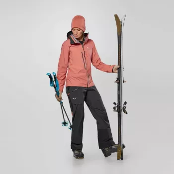 Geacă de damă Salewa Sella 3L PTX - Desert Pink - mărimea L