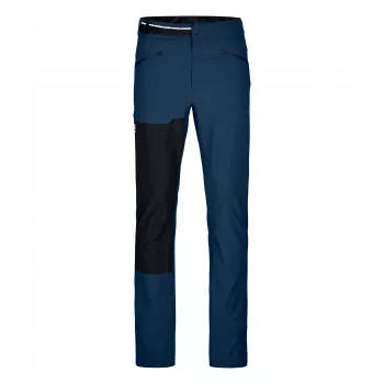 Pantaloni softshell Ortovox Brenta, Deep Ocean, mărimea S