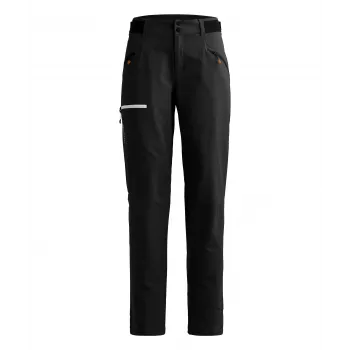 Pantaloni softshell Ortovox Seceda pentru femei, Black Raven, XS