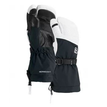 Mănuși de freeride cu 3 degete Ortovox Freeride 3 Finger Glove Pro, negru/negru, XXL