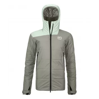 Geacă Ortovox Swisswool Zinal de damă, Green Sage, mărimea L