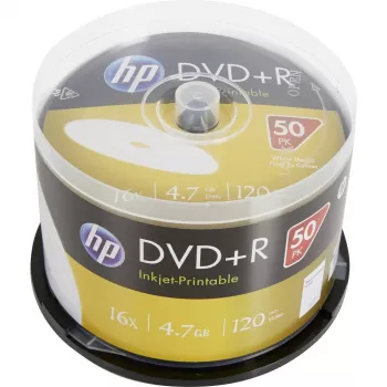 Verbatim DVD+R HP imprimabile cu jet de cerneală spindle (50 discuri) 16x 4.7 GB AZO
