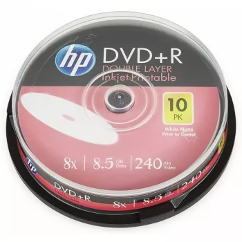 DVD+R DL Verbatim 8.5 GB 8x HP Printable spindle (10 discuri)