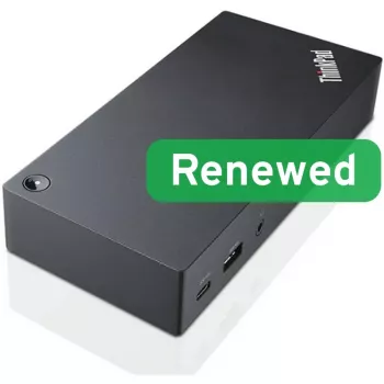 Lenovo Renewed ThinkPad USB-C Dock Gen 2 40AS 90W folosit, inclusiv sursă de alimentare