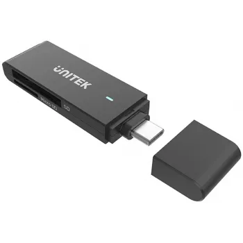 Cititor de carduri UNITEK USB-C SD & MicroSD (Y-9328) - Space Grey