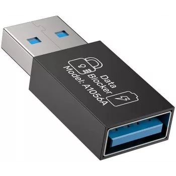 Adaptor USB-A Data Blocker UNITEK - doar încărcare, negru