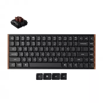 Tastatură mecanică wireless Keychron K3U-H3 75% Milk POM Brown Switch 8K