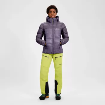Jachetă cu glugă din puf damă Berghaus MTN Arete Ultra Down, Purple Planet, mărimea S
