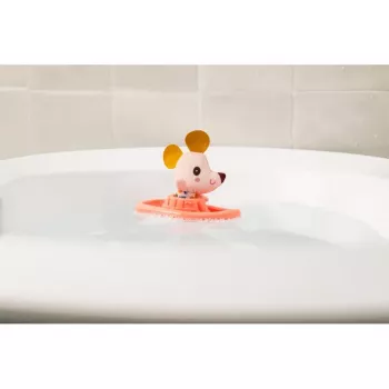Lilliputiens Jucărie de baie barcă cu Nina șoricelul din pluș 6m+