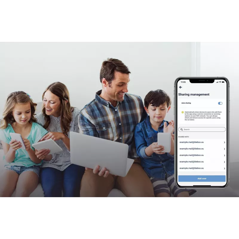 Modul cu 4 intrări BLEBOX inputSensorQ WiFi