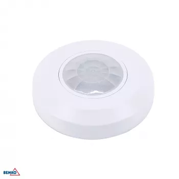 Senzor de mișcare PIR BEMKO 200W/400W 360° alb