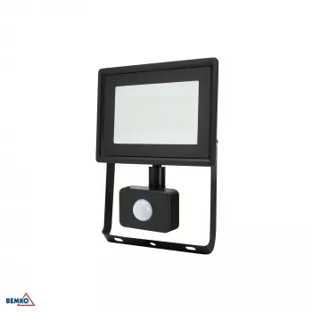 KAFLER KASTEL proiector LED 30W 4000K 2520lm IP65 negru cu senzor PIR