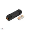 Conector de cablu BEMKO IP68 3 poli, conectare rapidă, negru