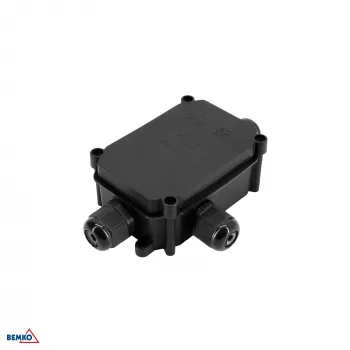Casetă de derivație etanșă BEMKO E04-HP3-PG9-IP66 cu 3 prese de cablu IP66