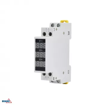 Indicator digital de tensiune trifazat SCHELINGER 80-500V AC șină DIN