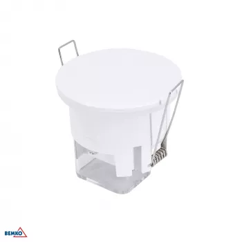 Detector de mișcare cu microunde BEMKO 360° IP54 montaj îngropat alb