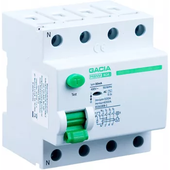 GACIA PR8NM 4P 63A 30mA tip A Dispozitiv de curent rezidual (RCD) 4 poli 63A 30mA