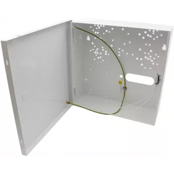 Pulsar AWO000PU Carcasă metalică universală, alb (RAL 9003), montaj pe perete, suport baterie 17Ah