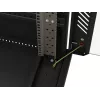 Dulap rack server LANBERG 19 inch 27U independent 600x1000 mm negru cu ușă perforată (Flat Pack)