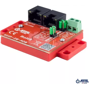 Adaptor PoE step-down ATTE SDIP-20-AD0 20W 12V pentru șină DIN