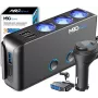 MBG Line HC67C Splitter dublu pentru priză de brichetă cu 3 porturi USB-A, 120W, negru