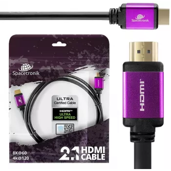 Cablu HDMI 2.1 8K SPACETRONIK 1,5m SH-SPR015