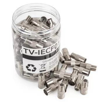 Modul conector coaxial Spacetronik F-Type / IEC - 100 buc. alb