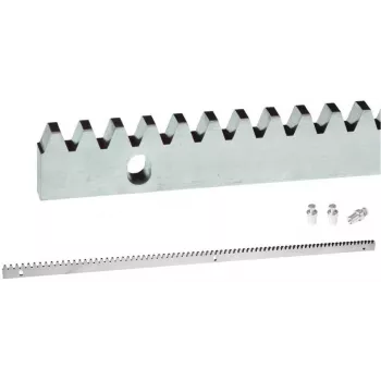 Cremaieră premium PSG 60.051 pentru porți glisante - placă de bază 8 mm, modul M4, 1 metru, oțel galvanizat