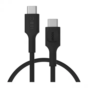 Cablu Green Cell PowerStream USB-C la USB-C 100W, 0,3 m, negru