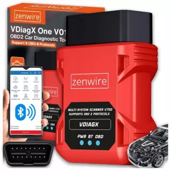 Scanner de diagnosticare OBD2 ELM327 VDiagX V016 interfață Bluetooth tester