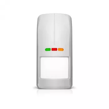 Detector de mișcare exterior dual PIR/microunde SATEL AOD-210 GY cu senzor de crepuscul - gri