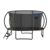 Trambulină rotundă MERACH MR-2429B3, 4,5 m (15 ft) cu plasă de siguranță, greutate max. 150 kg, 96 arcuri