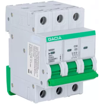 Întrerupător automat miniatural GACIA N8BH 10kA C 3P 40A MCB