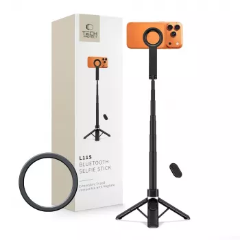 TECH-PROTECT L11S MagSafe Bluetooth Selfie Stick Trepied negru