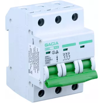 GACIA SB6L B 3P 20A Întrerupător automat miniatură, 6kA, curbă B, 3 poli, 20A