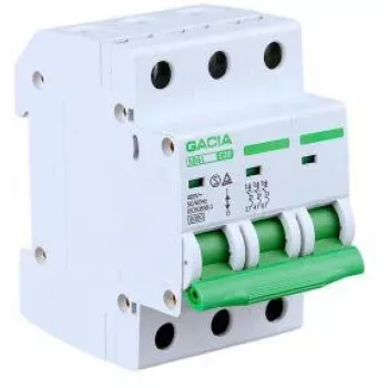 GACIA SB6L C 3P 25A 6kA Întrerupător automat miniatură MCB 3 poli 25A curbă C