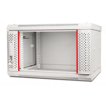 GETFORT 19 inch CALI 6U carcasă rack pentru montaj pe perete 600x600, gri RAL 7035