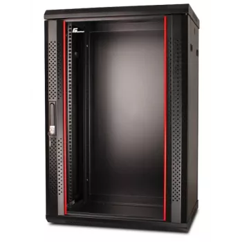 GETFORT CALI 19 inch 18U dulap rack pentru montaj pe perete 600x450, negru