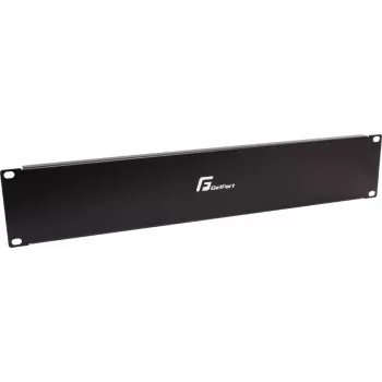 Panou orb Getfort 2U pentru dulapuri rack 19 inch - negru