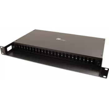 Patch panel fibră optică GETFORT GF-FO01-DX 1U 19 inch 24xSC Duplex cu sertar glisant