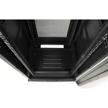 Dulap rack pe podea GETFORT 19 inch 15U 600x800 mm, negru